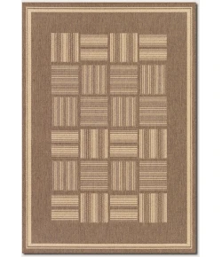 Couristan Recife Bistro Cocoa/Natural Area Rug 8 ft. 6 Round