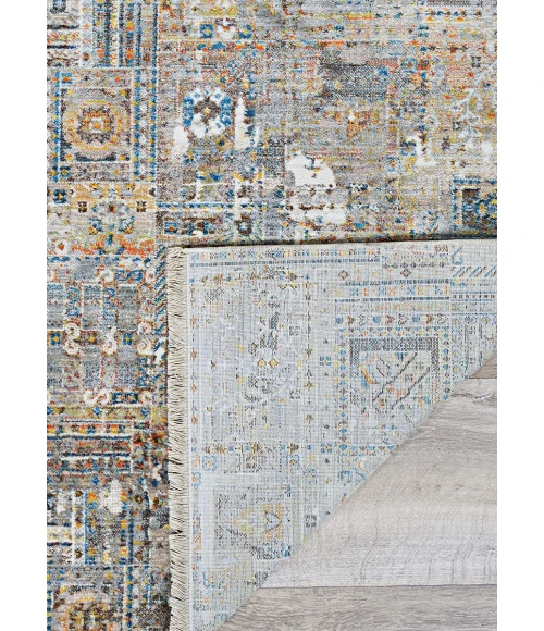 Couristan Halli Skyblu-Stone-Mlt H708/1100 8 ft. X 10 ft. Rectangle Rug