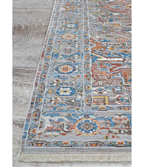 Couristan Halli Brick-Brown-Mlt H724/3100 8 ft. 6 in. X 13 ft. 6 in. Rectangle Rug