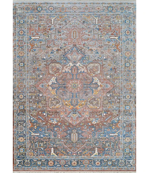 Couristan Halli Brick-Brown-Mlt H724/3100 8 ft. 6 in. X 13 ft. 6 in. Rectangle Rug