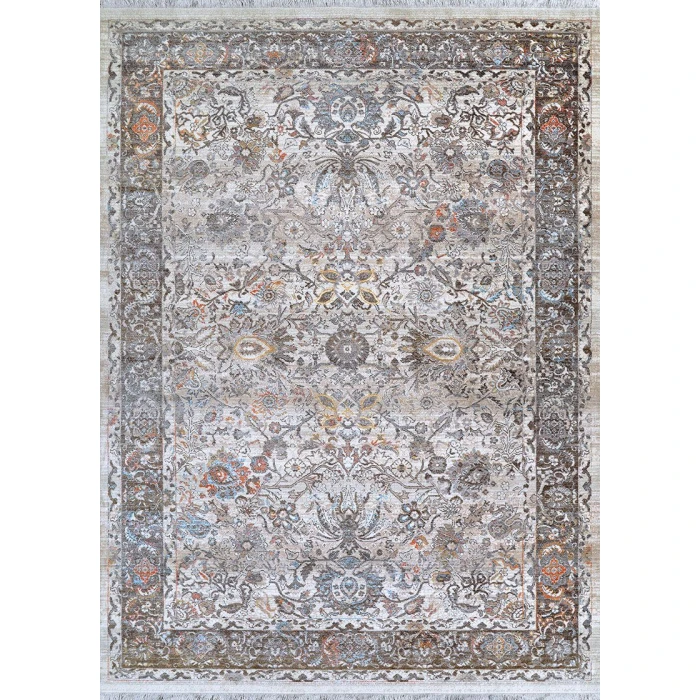 Couristan Halli Beige/Mocha H869/2001 8 ft. 6 in. X 13 ft. 6 in. Rectangle Rug