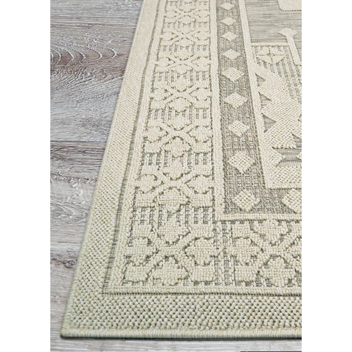 Couristan Liguria Dove Grey LIG1/1001 6 ft. 6 in. X 9 ft. 6 in. Rectangle Rug