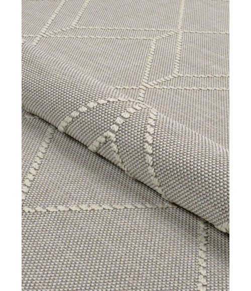 Couristan Liguria Dove Grey LIG4/1001 5 ft. 3 in. X 7 ft. 6 in. Rectangle Rug