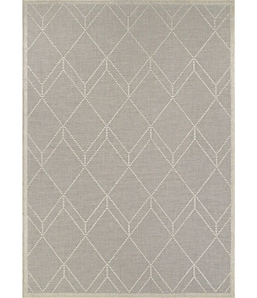 Couristan Liguria Dove Grey LIG4/1001 5 ft. 3 in. X 7 ft. 6 in. Rectangle Rug