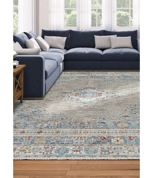 Couristan Nostalgia Denim Tawny NS06/0514 5 ft. 3 in. X 7 ft. 6 in. Rectangle Rug