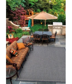 Couristan PALO SANTO POOL BLUE PS01_4001 8ft.6in. x 13ft. Rect. Rug