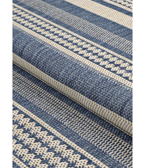 Couristan PALO SANTO POOL BLUE PS03_4001 5ft.3in. x 7ft.6in. Rect. Rug