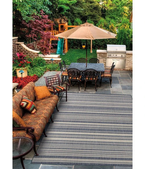 Couristan PALO SANTO POOL BLUE PS03_4001 5ft.3in. x 7ft.6in. Rect. Rug