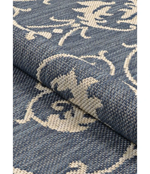 Couristan PALO SANTO POOL BLUE PS04_4001 5ft.3in. x 7ft.6in. Rect. Rug