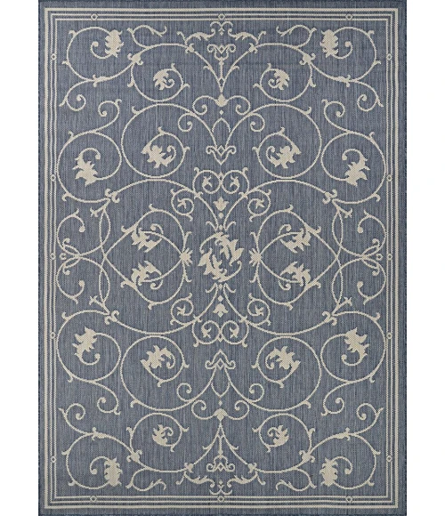 Couristan PALO SANTO POOL BLUE PS04_4001 5ft.3in. x 7ft.6in. Rect. Rug