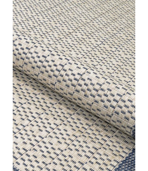 Couristan RECIFE CHAMPAGNE/BLUE R005_1212 8ft.6in. x 13ft. Rect. Rug