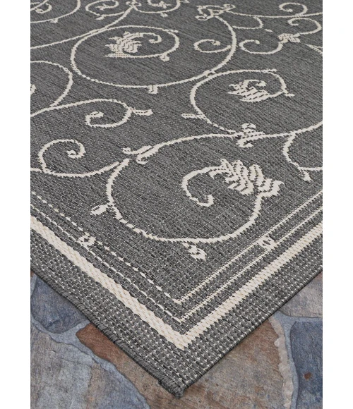 Couristan RECIFE CHAMPAGNE/GREY R583_3312 5ft.3in. x 7ft.6in. Rect. Rug