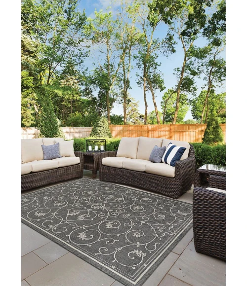 Couristan RECIFE CHAMPAGNE/GREY R583_3312 5ft.3in. x 7ft.6in. Rect. Rug
