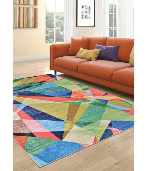 Couristan Rainbow Multi R623/1000 8 ft. X 10 ft. Rectangle Rug