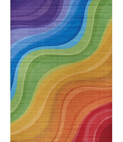 Couristan Rainbow Multi R625/1000 2 ft. X 8 ft. Rectangle Rug