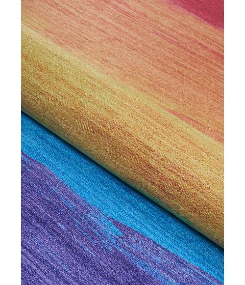 Couristan Rainbow Multi R627/1000 5 ft. X 8 ft. Rectangle Rug