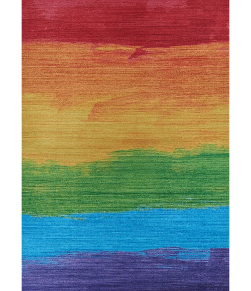 Couristan Rainbow Multi R627/1000 5 ft. X 8 ft. Rectangle Rug