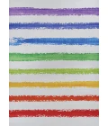 Couristan Rainbow Spearmint/Multi R629/0001 2 ft. X 8 ft. Rectangle Rug