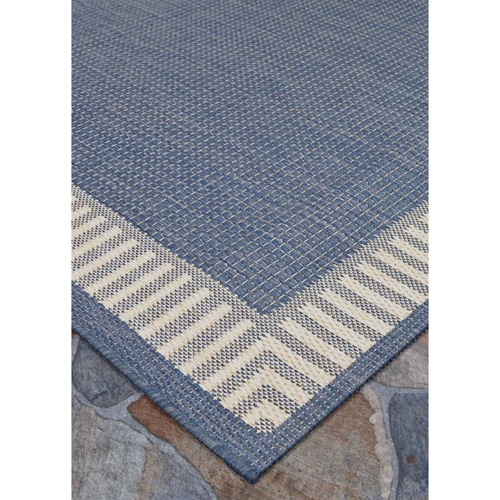 Couristan RECIFE CHAMPAGNE/BLUE R681_1212 8ft.6in. x 13ft. Rect. Rug