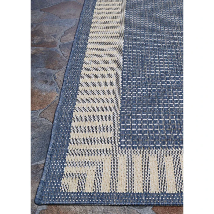 Couristan RECIFE CHAMPAGNE/BLUE R681_1212 8ft.6in. x 13ft. Rect. Rug