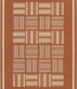 Couristan Recife Bistro Terra Cotta/Natl Area Rug 2 ft. 3 X 11 ft. 9 Rectangle