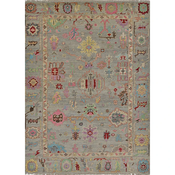 Couristan UTOPIA SILVER MULTI UT01_1003 5ft.6in. x 8ft.6in. Rect. Rug