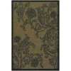 Couristan Recife Rose Lattice Cocoa/Black Area Rug 8 ft. 6 Square