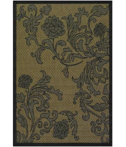Couristan Recife Rose Lattice Cocoa/Black Area Rug 2 ft. 3 X 11 ft. 9 Rectangle