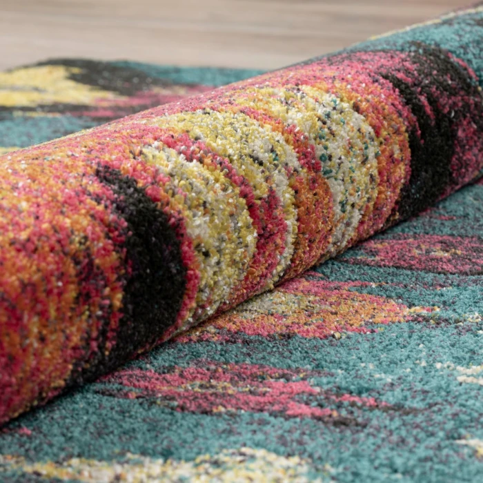 Dalyn Modern Greys MG525 Teal Area Rug 3 ft. 3 in. X 5 ft. 3 in. Rectangle
