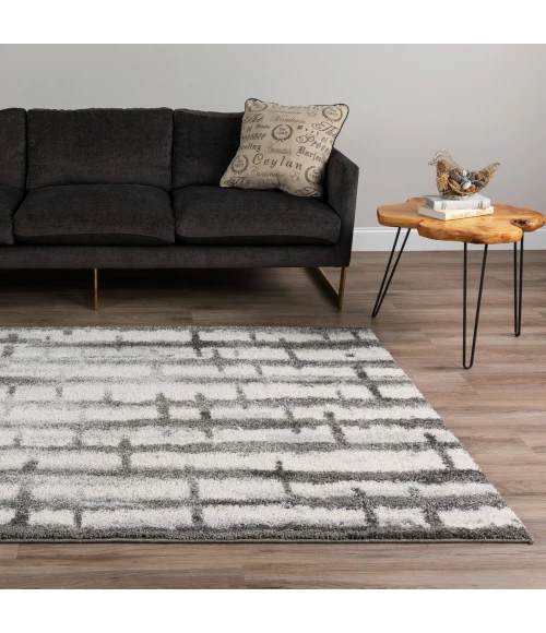 Dalyn Rocco RC2 Silver Area Rug 9 ft. 6 in. X 13 ft. 2 in. Rectangle