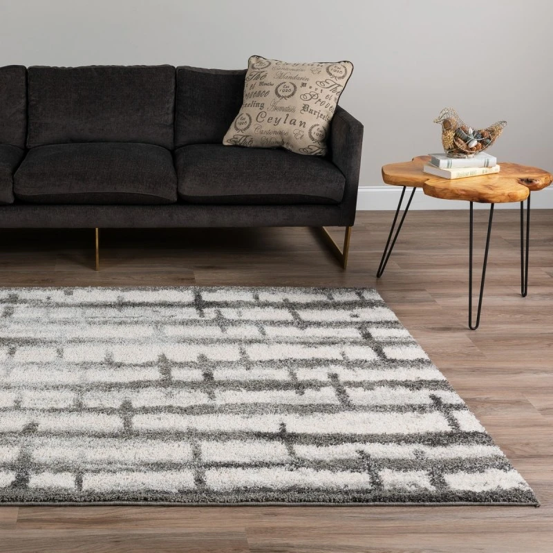 Dalyn Rocco RC2 Silver Area Rug 9 ft. 6 in. X 13 ft. 2 in. Rectangle