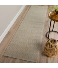 Dalyn Monaco Sisal MC300 Silver Area Rug 2 ft. 3 in. X 7 ft. 6 in. Runner