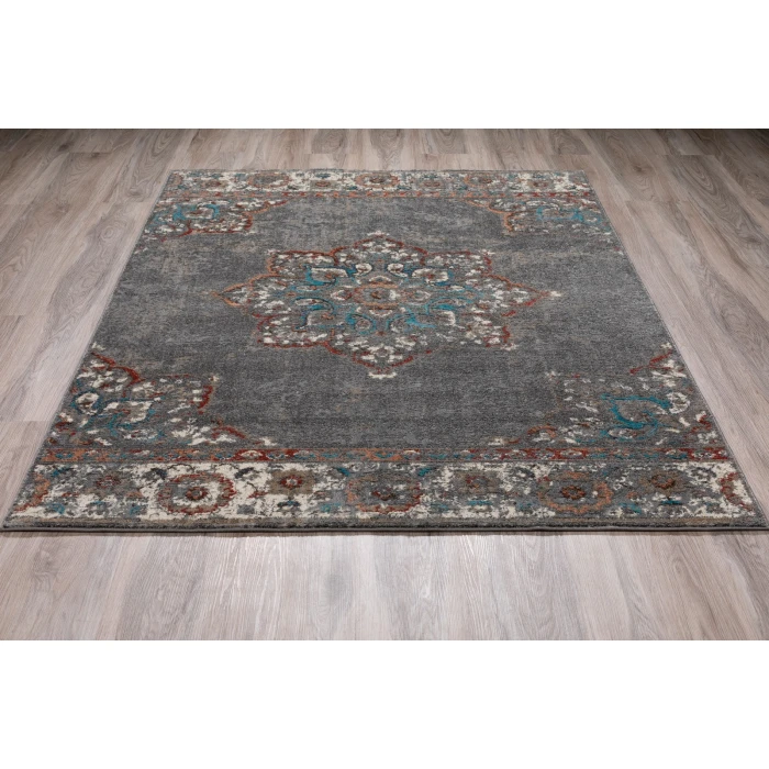Dalyn Lavita LV522 Pewter Area Rug 7 ft. 10 in. X 10 ft. 7 in. Rectangle