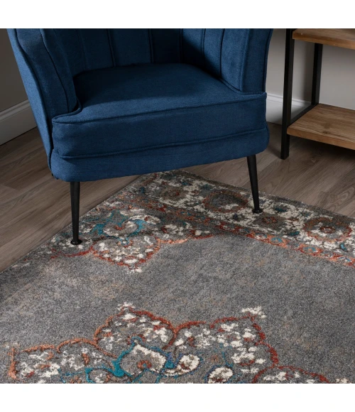 Dalyn Lavita LV522 Pewter Area Rug 7 ft. 10 in. X 10 ft. 7 in. Rectangle