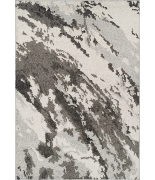 Dalyn Rocco RC3 Silver Area Rug 3 ft. 3 in. X 5 ft. 1 in. Rectangle