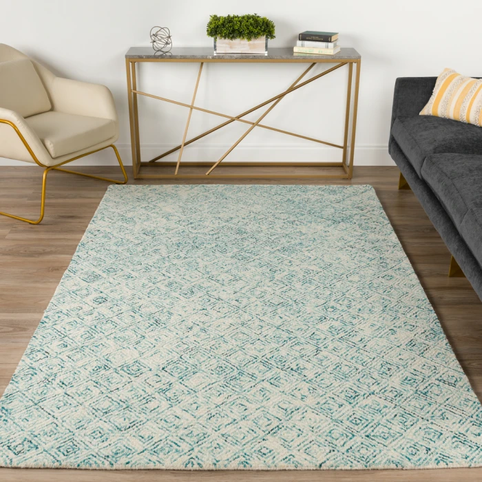 Dalyn Zoe ZZ1 Teal Area Rug 6 ft. X 9 ft. Rectangle
