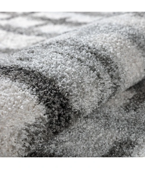 Dalyn Rocco RC2 Silver Area Rug 9 ft. 6 in. X 13 ft. 2 in. Rectangle