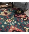 Dalyn Modern Greys MG525 Teal Area Rug 3 ft. 3 in. X 5 ft. 3 in. Rectangle