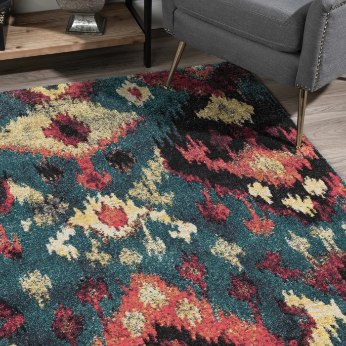 Dalyn Modern Greys MG525 Teal Area Rug 3 ft. 3 in. X 5 ft. 3 in. Rectangle
