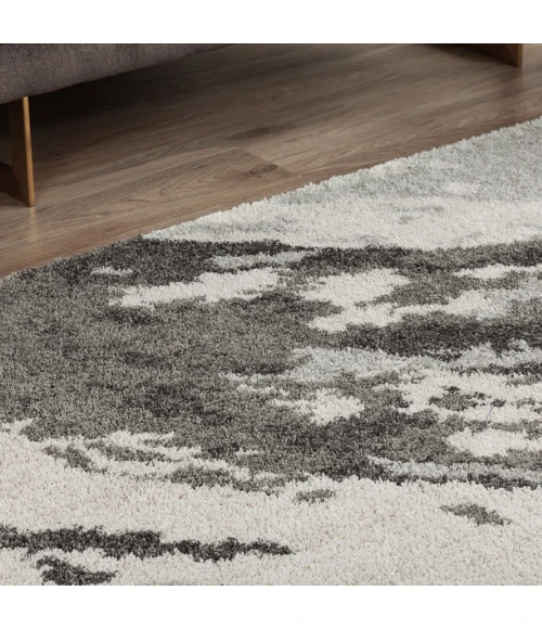 Dalyn Rocco RC3 Silver Area Rug 3 ft. 3 in. X 5 ft. 1 in. Rectangle