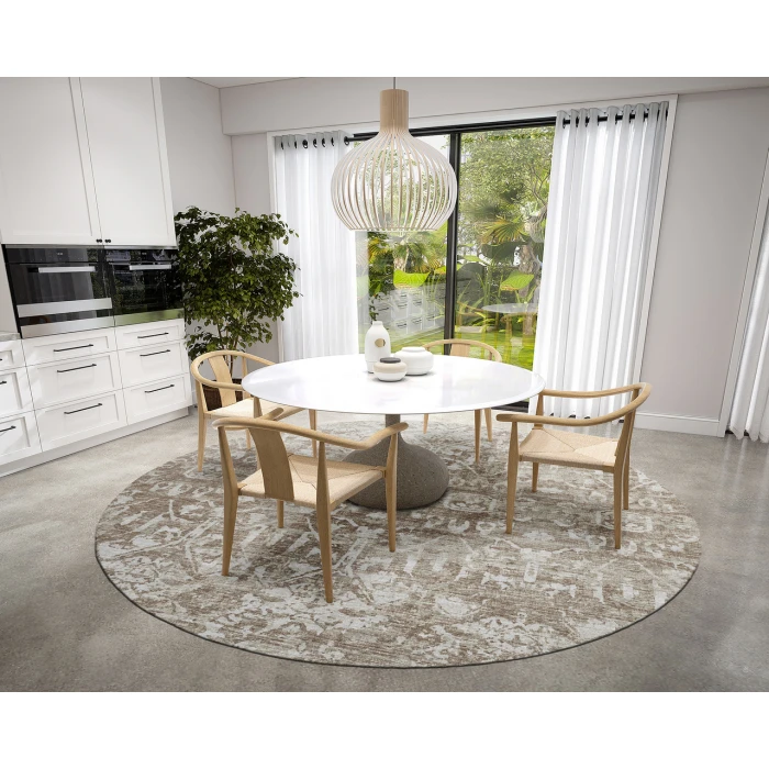 Dalyn Aberdeen AB1 Mushroom 8' x 8' Round Rug