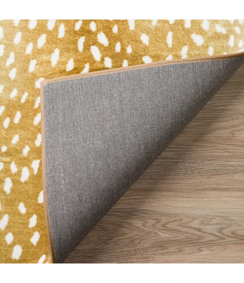 Dalyn Akina AK3 Gold Area Rug 8 ft. Round