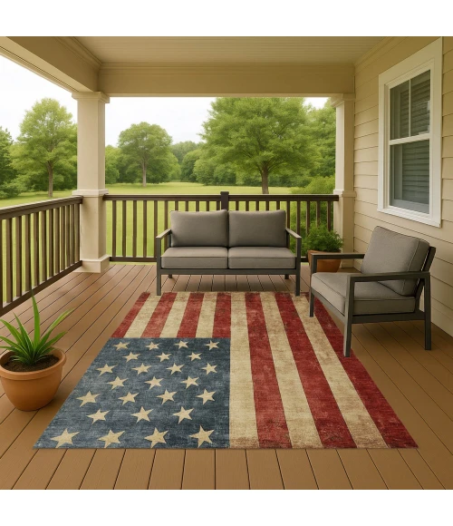 Dalyn Americana Red AM1 2ft.6in. x 3ft.10in. Rug