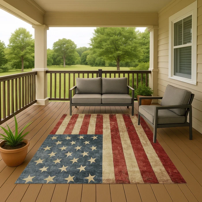 Dalyn Americana Red AM1 5ft. x 7ft.6in. Rug