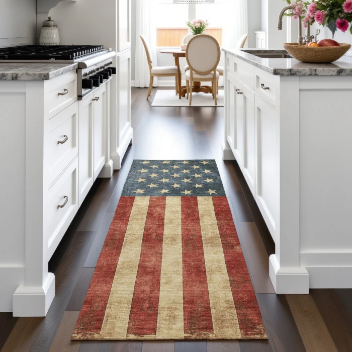 Dalyn Americana Red AM1 2ft.3in. x 7ft.6in. Rug