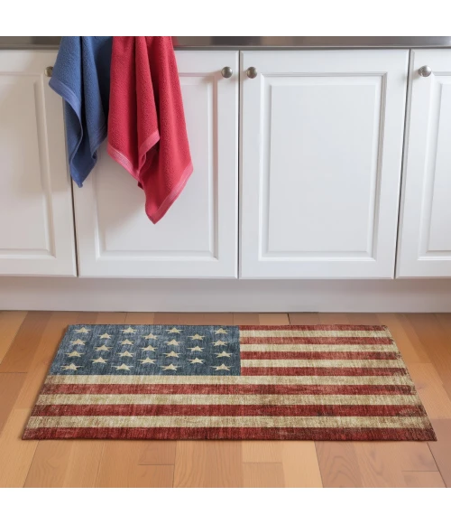 Dalyn Americana Red AM1 1ft.8in. x 2ft.6in. Rug