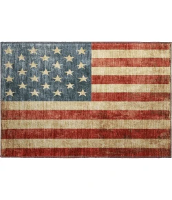 Dalyn Americana Red AM1 1ft.8in. x 2ft.6in. Rug