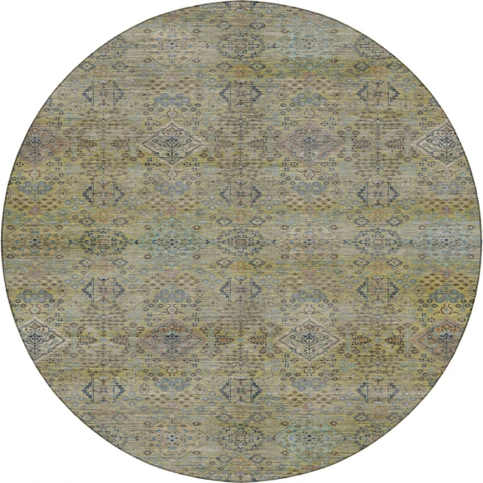 Dalyn Aristo Green AR1 8ft. x 8ft. Round Rug
