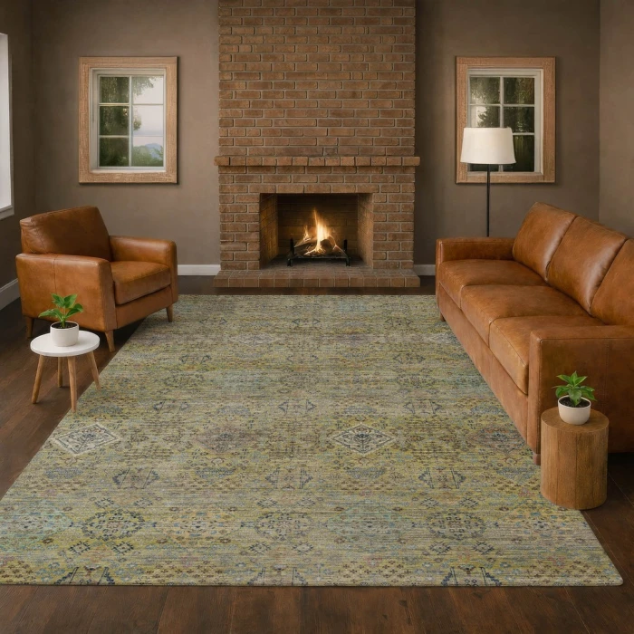 Dalyn Aristo Green AR1 5ft. x 7ft.6in. Rect. Rug