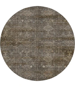 Dalyn Aristo Brown AR1 8ft. x 8ft. Round Rug
